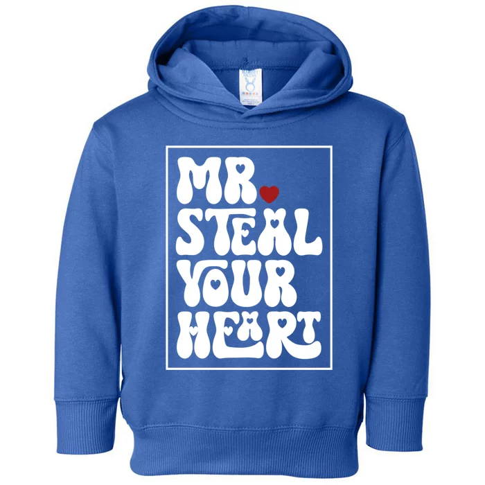 Funny Mr Steal Your Heart Valentines Day Cool Gift Toddler Hoodie