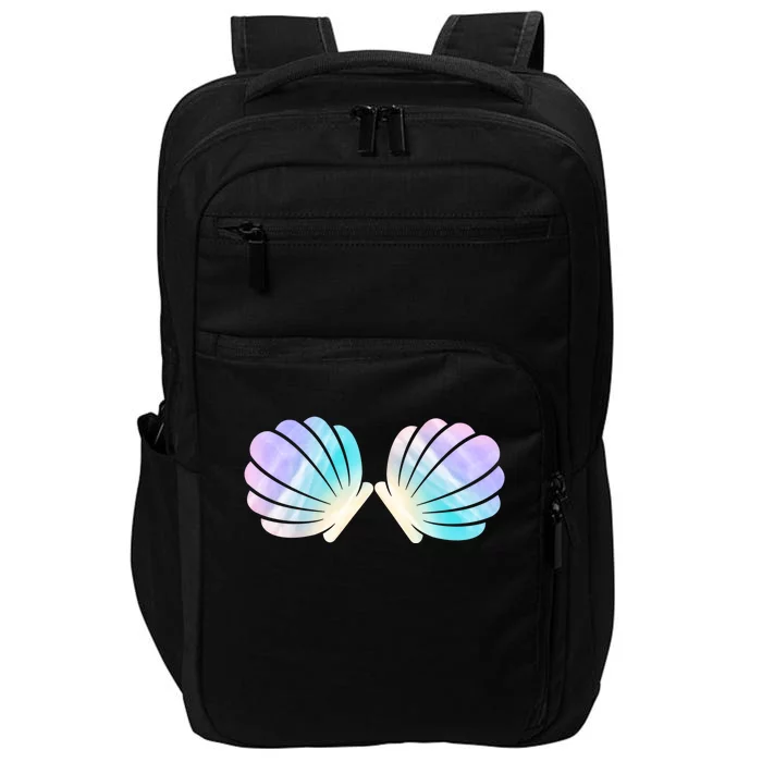 Funny Mermaid Shell Costume Gift Impact Tech Backpack