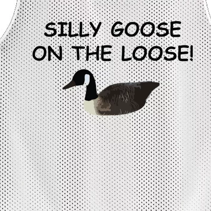 Funny Meme Silly Goose On The Loose Joke Mesh Reversible Basketball Jersey Tank