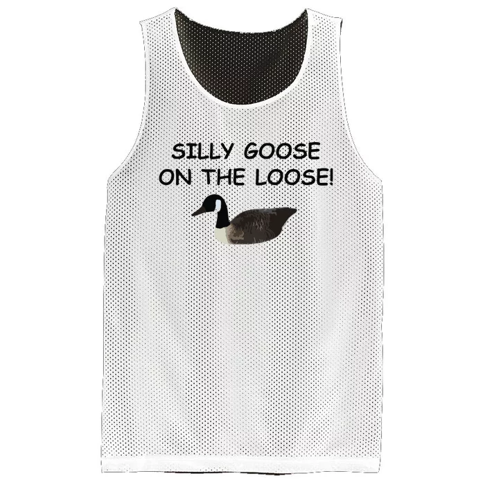 Funny Meme Silly Goose On The Loose Joke Mesh Reversible Basketball Jersey Tank