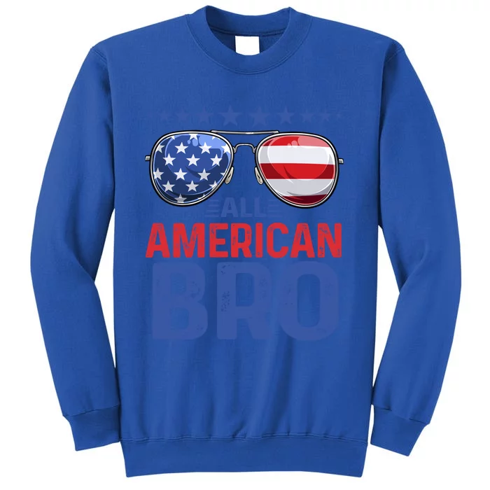 Family Matching Sunglusses All American Bro 4th Of July Usa Cool Gift Sweatshirt