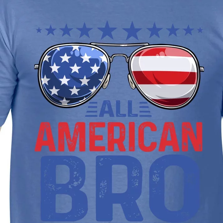 Family Matching Sunglusses All American Bro 4th Of July Usa Cool Gift Comfort Colors T-Shirt