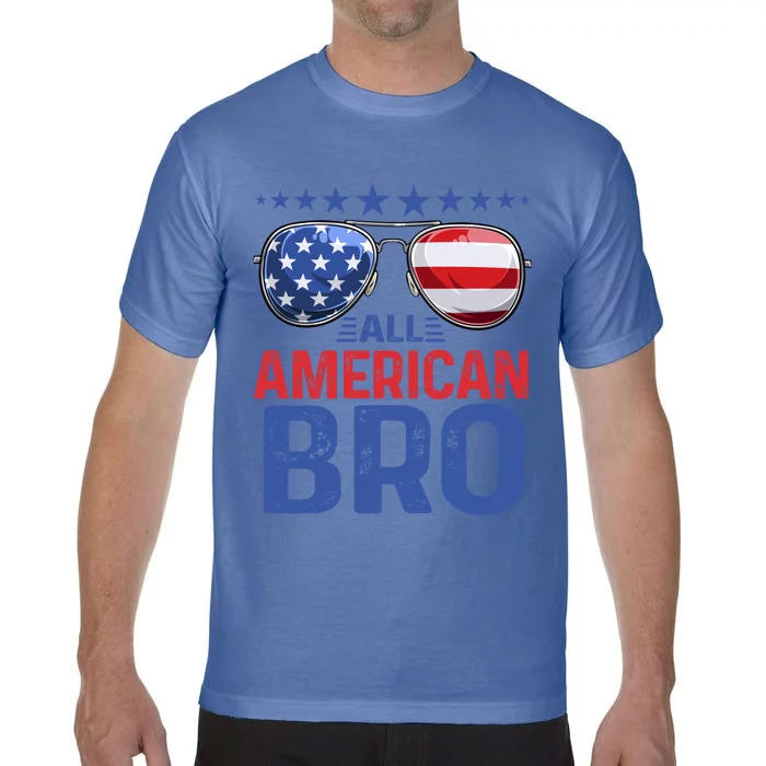 Family Matching Sunglusses All American Bro 4th Of July Usa Cool Gift Comfort Colors T-Shirt