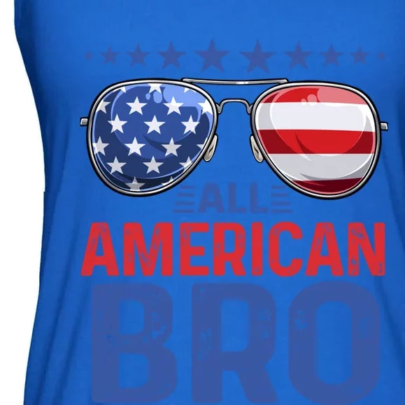 Family Matching Sunglusses All American Bro 4th Of July Usa Cool Gift Ladies Essential Flowy Tank