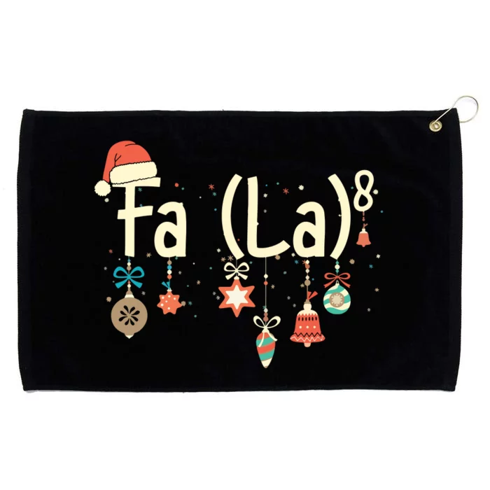 Funny Math Santa Christmas FA (LA)8 For Math Teacher Xmas Grommeted Golf Towel