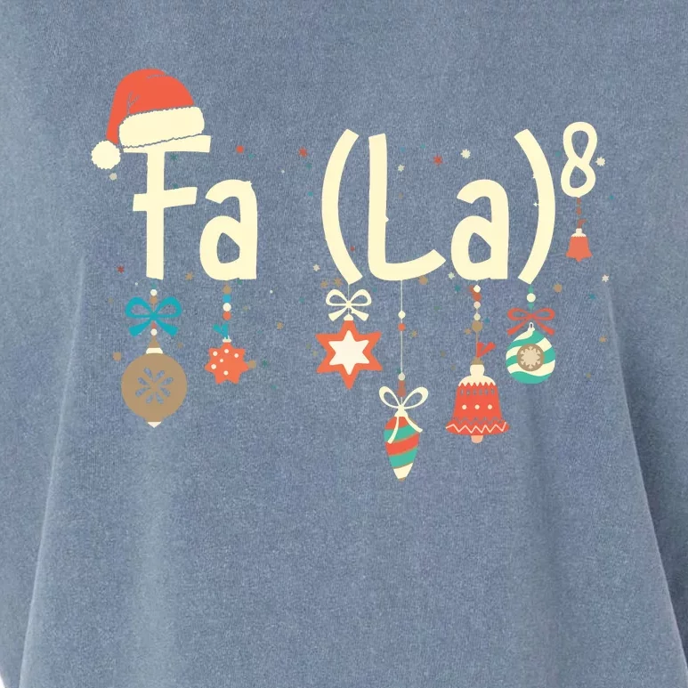 Funny Math Santa Christmas FA (LA)8 For Math Teacher Xmas Garment-Dyed Women's Muscle Tee