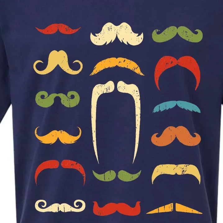 Funny Mustache Styles Retro Hipster Mustache Sueded Cloud Jersey T-Shirt