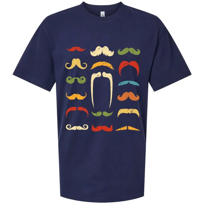 Funny Mustache Styles Retro Hipster Mustache Sueded Cloud Jersey T-Shirt