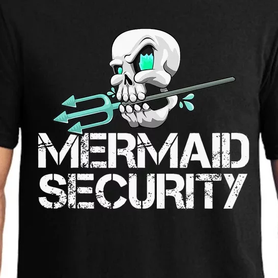 funny Mermaid Security Pirate Skull Swim Pajama Set