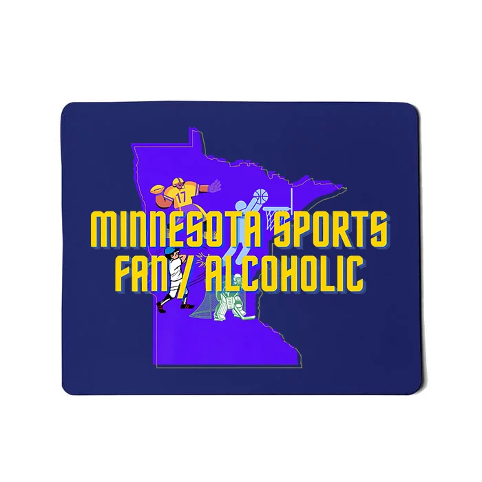 Funny Minnesota Sports Fan Alcoholic Fun Gift Idea Mousepad