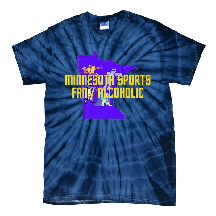 Funny Minnesota Sports Fan Alcoholic Fun Gift Idea Tie-Dye T-Shirt