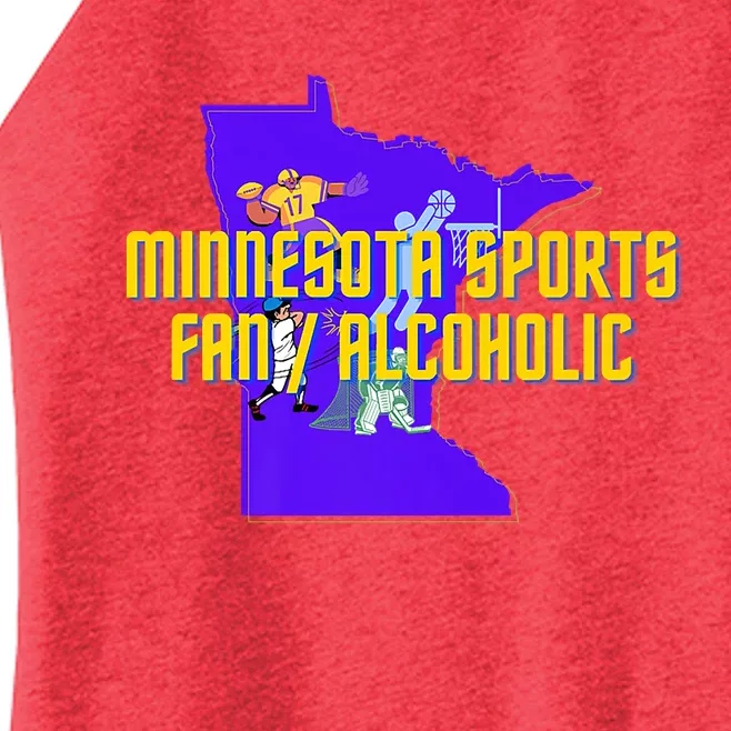 Funny Minnesota Sports Fan Alcoholic Fun Gift Idea Women’s Perfect Tri Rocker Tank