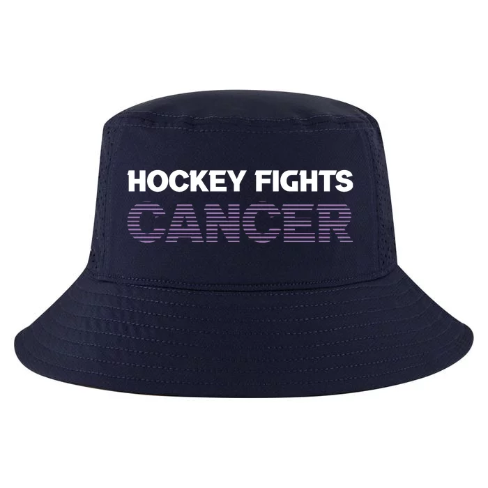 Family Member Support Hockey Fights Cancer Awareness Cool Comfort Performance Bucket Hat