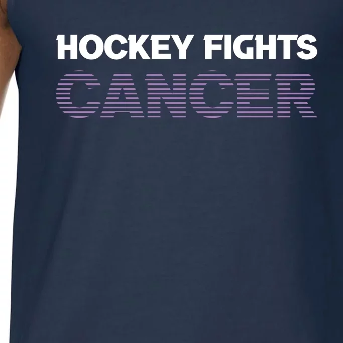 Family Member Support Hockey Fights Cancer Awareness Comfort Colors® Tank Top