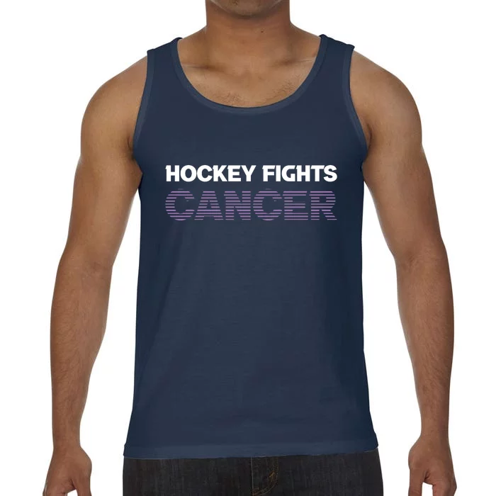 Family Member Support Hockey Fights Cancer Awareness Comfort Colors® Tank Top