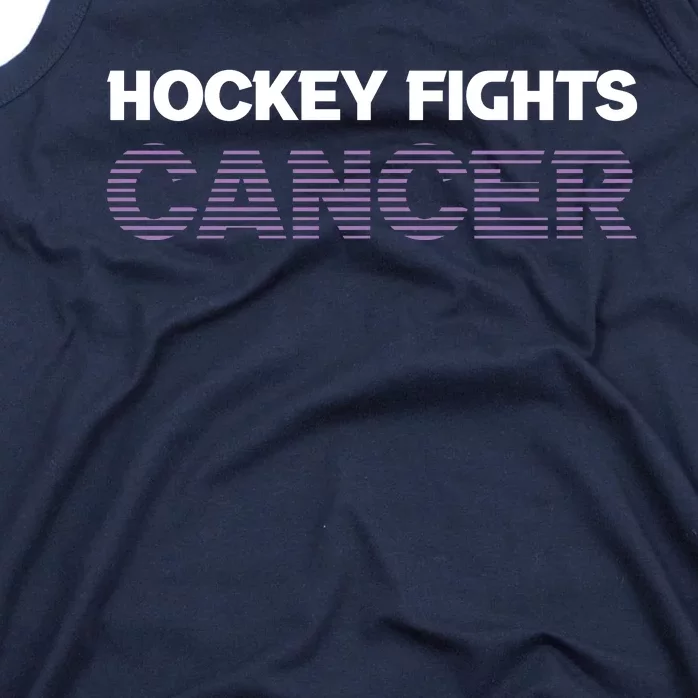 Family Member Support Hockey Fights Cancer Awareness Tank Top