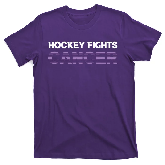 Family Member Support Hockey Fights Cancer Awareness T-Shirt