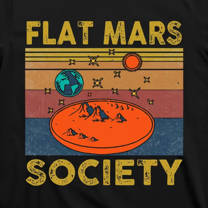 Flat Mars Society Mars T-Shirt