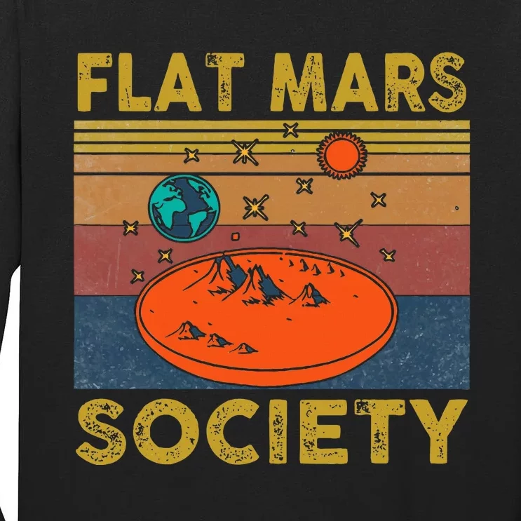 Flat Mars Society Mars Tall Long Sleeve T-Shirt