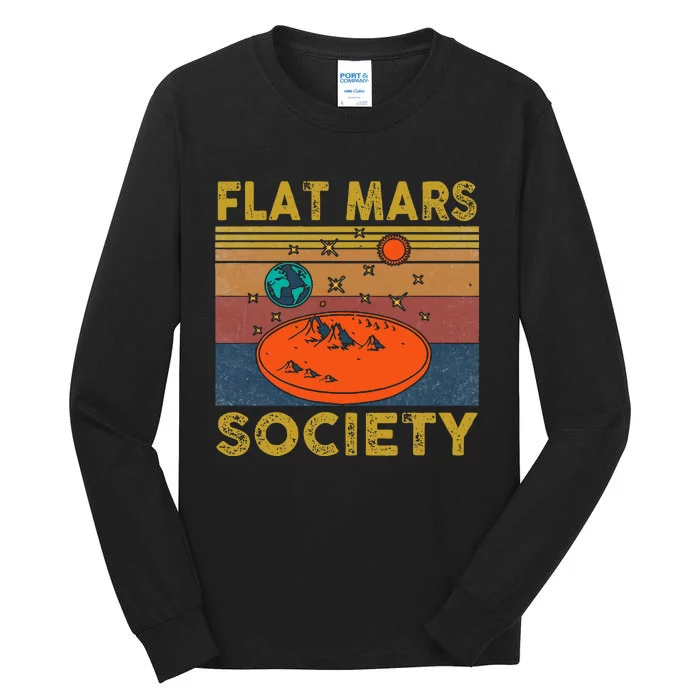 Flat Mars Society Mars Tall Long Sleeve T-Shirt