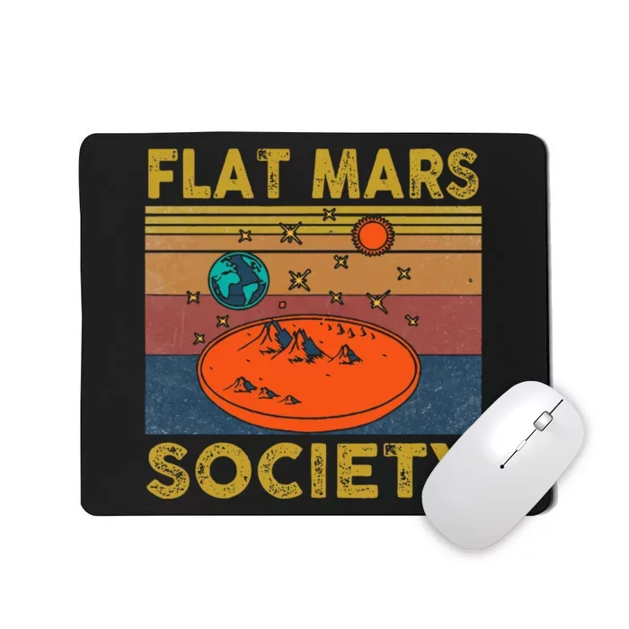 Flat Mars Society Mars Mousepad