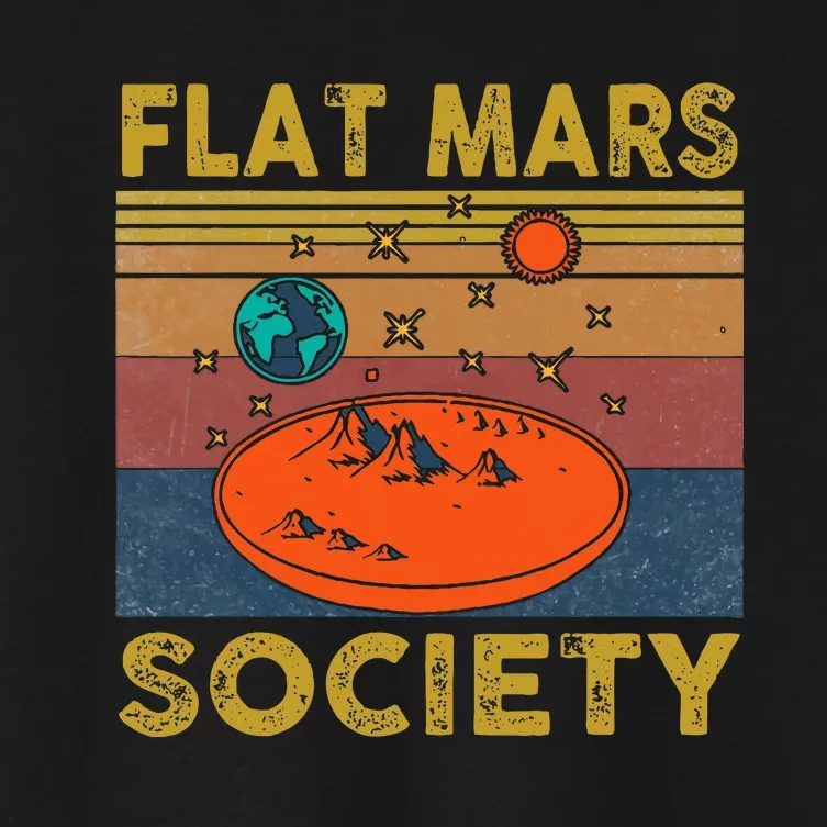 Flat Mars Society Mars Women's Crop Top Tee