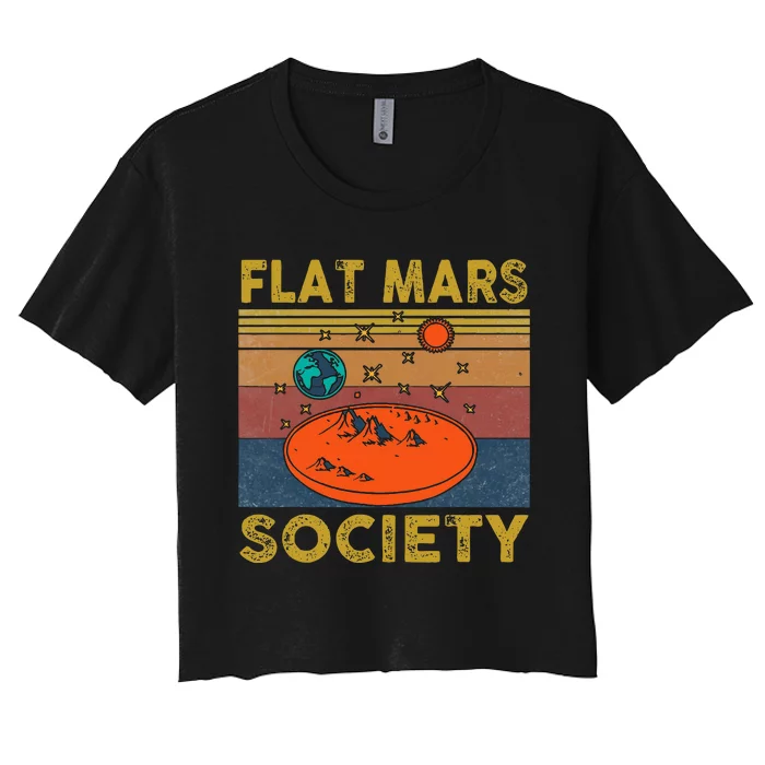 Flat Mars Society Mars Women's Crop Top Tee