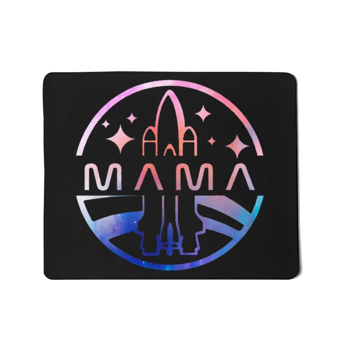 Funny Mama Space Astronaut Rocket Birthday Party Mousepad