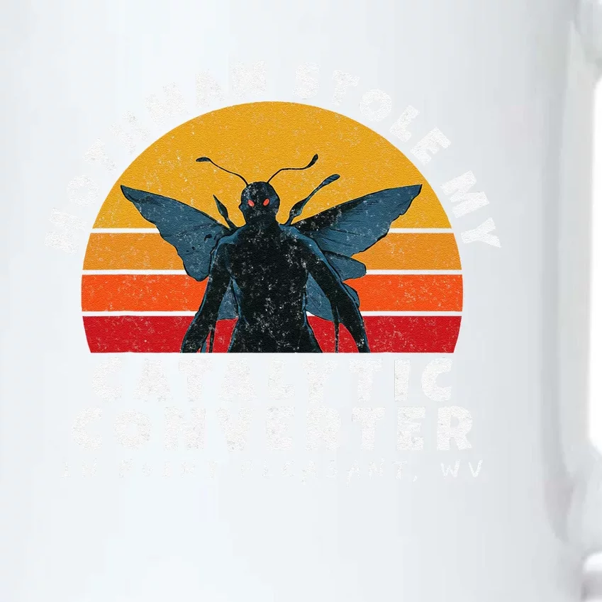 Funny Mothman Stole My Catalytic Converter Mothman Cryptid Black Color Changing Mug