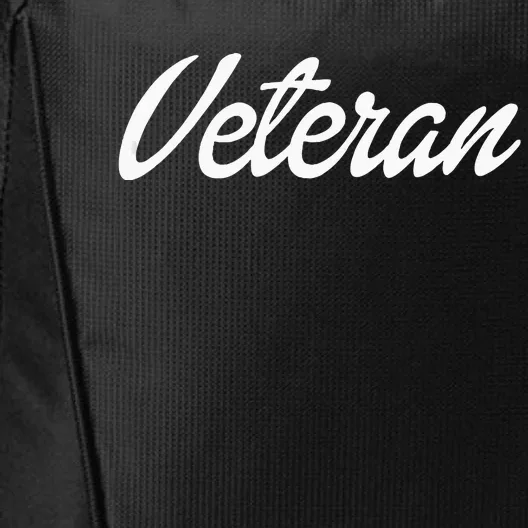 Female Military Service Veteran Gift City Backpack