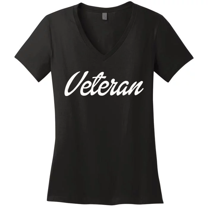 Female Military Service Veteran Gift Women's V-Neck T-Shirt