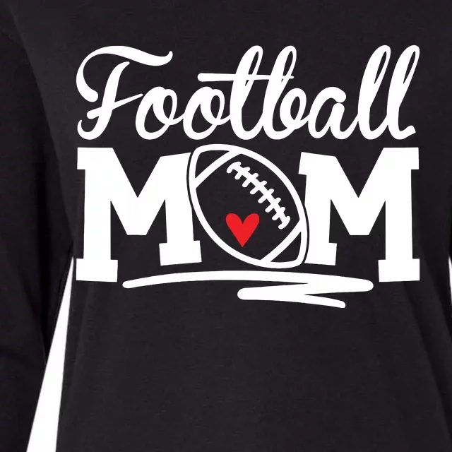 Football Mom Support Loud And Proud Football Mama Womens Cotton Relaxed Long Sleeve T-Shirt