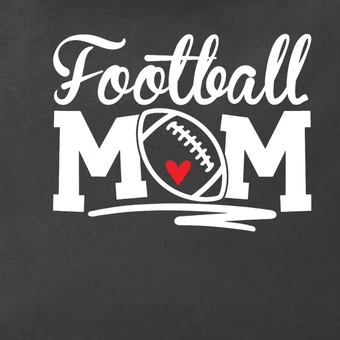 Football Mom Support Loud And Proud Football Mama Zip Tote Bag