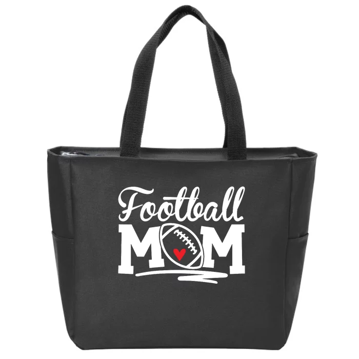 Football Mom Support Loud And Proud Football Mama Zip Tote Bag