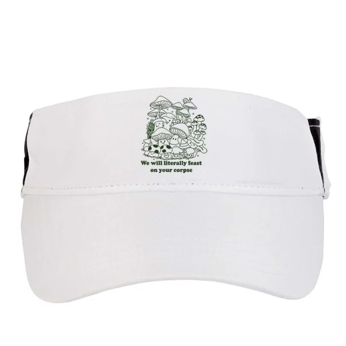 Funny Mushroom Shirts Gift Idea For Fungi Lover Adult Drive Performance Visor