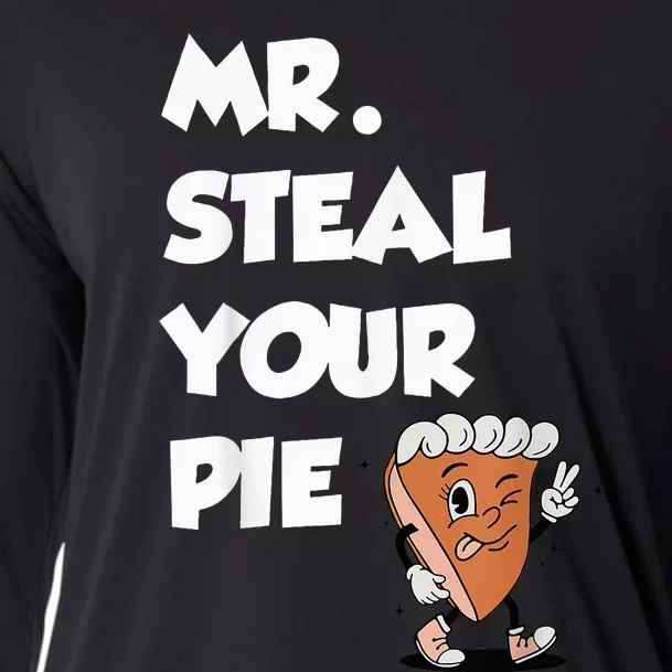 Fanny Mr. Steal Your Pie Thanksgiving Cooling Performance Long Sleeve Crew