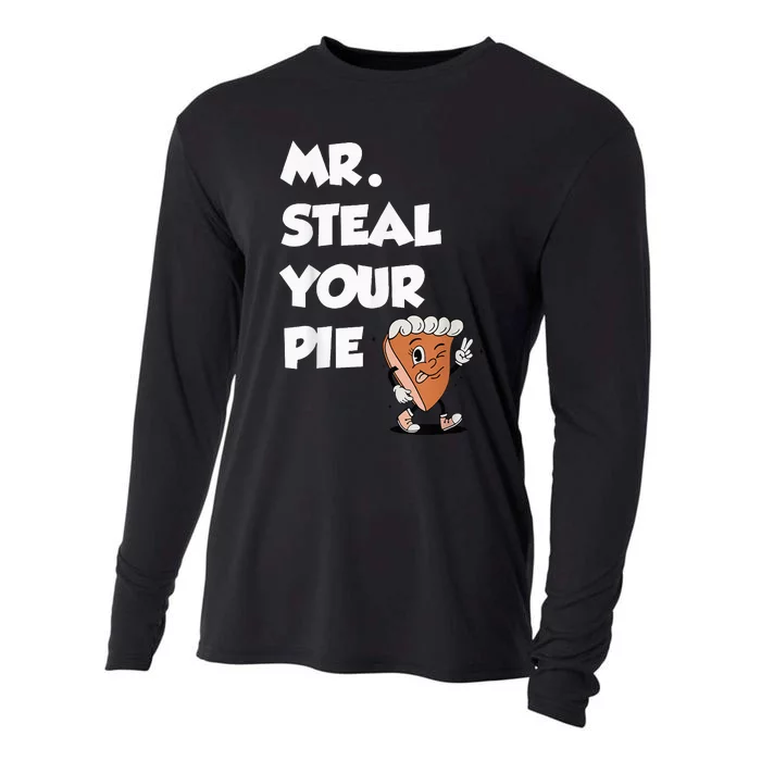 Fanny Mr. Steal Your Pie Thanksgiving Cooling Performance Long Sleeve Crew