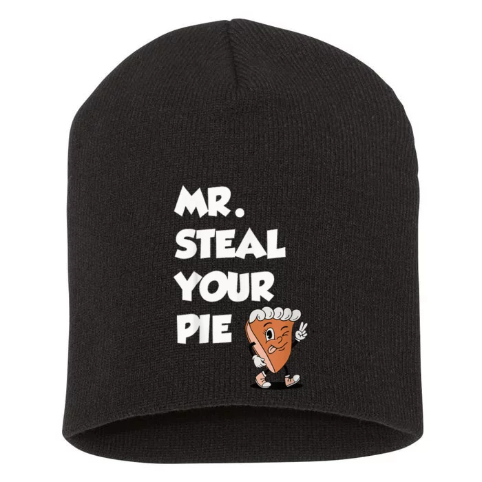 Fanny Mr. Steal Your Pie Thanksgiving Short Acrylic Beanie