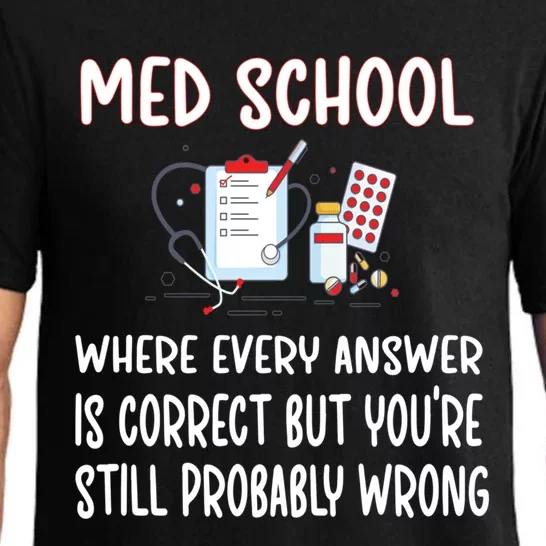 Funny Med School Future Doctor Medical School Student Funny Gift Pajama Set