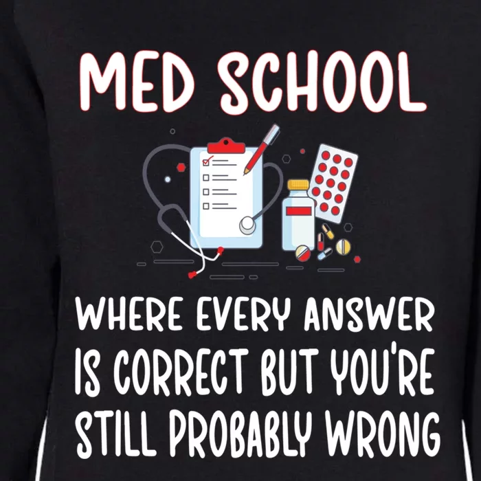 Funny Med School Future Doctor Medical School Student Funny Gift Womens California Wash Sweatshirt