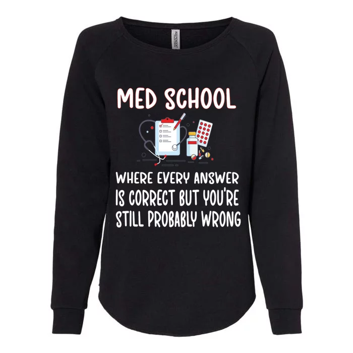 Funny Med School Future Doctor Medical School Student Funny Gift Womens California Wash Sweatshirt