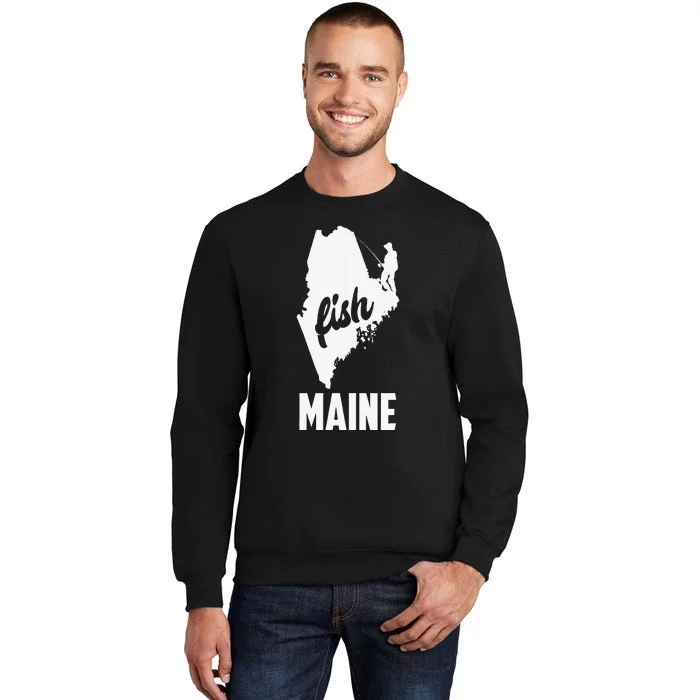 Fish Maine State Pride Fishing Sweatshirt