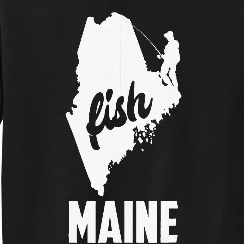 Fish Maine State Pride Fishing Sweatshirt