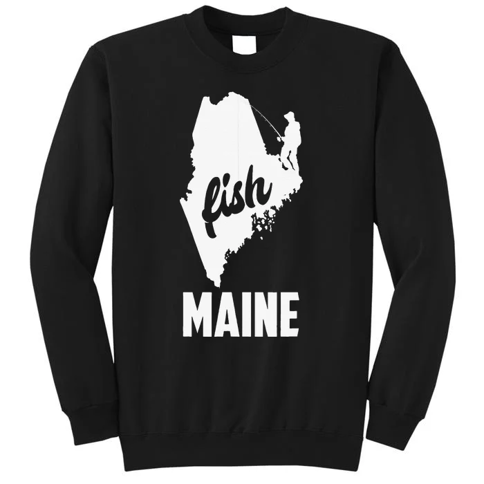 Fish Maine State Pride Fishing Sweatshirt