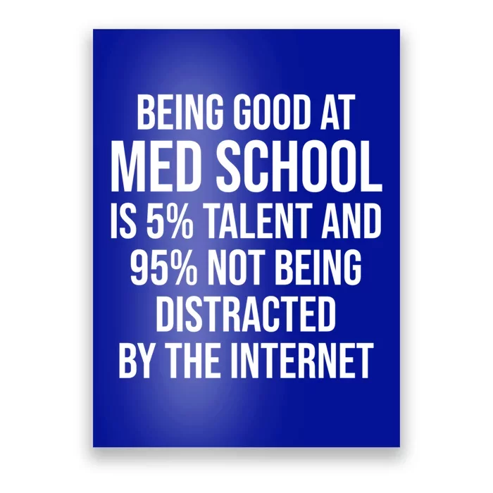 Funny Med School Student Medical Doctor Humor Gift Poster