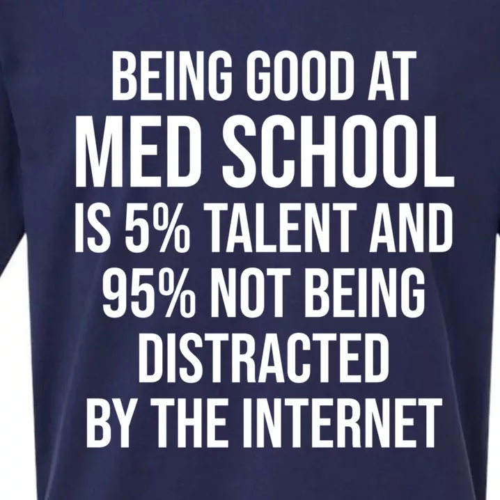 Funny Med School Student Medical Doctor Humor Gift Sueded Cloud Jersey T-Shirt