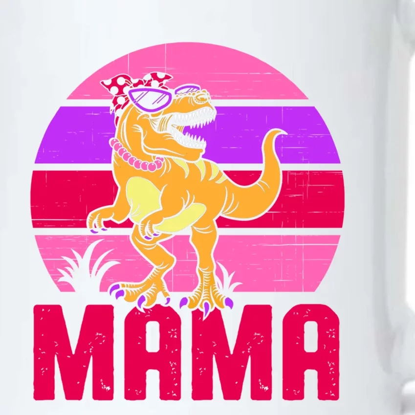 Funny Mama Saurus T Rex Dinosaur MotherS Day Gift Black Color Changing Mug