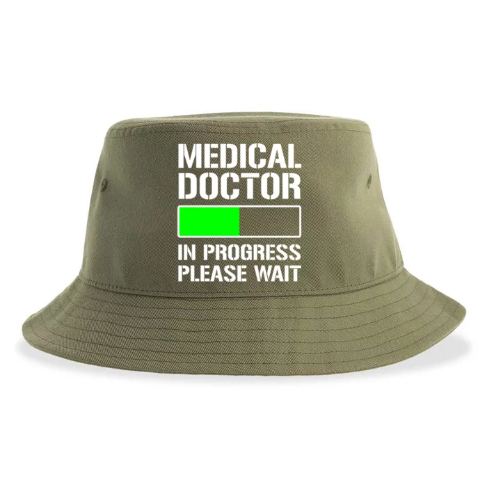 Funny Med School Student Medical Doctor In Progress Funny Gift Sustainable Bucket Hat