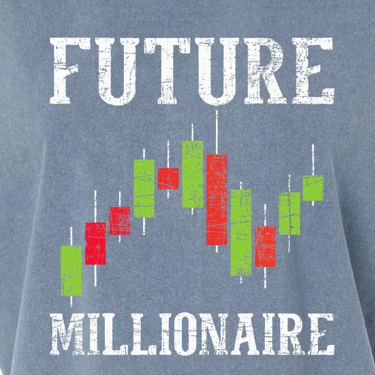 Future Millionaire Stock Exchange Day Trader Day Trading Garment-Dyed Women's Muscle Tee