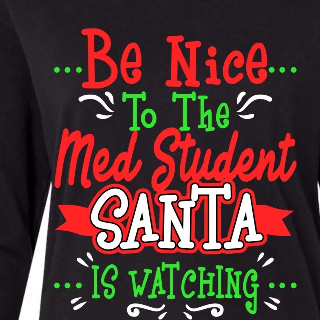 Funny Med Student Christmas Gag Gift Medical Future Doctor Gift Womens Cotton Relaxed Long Sleeve T-Shirt